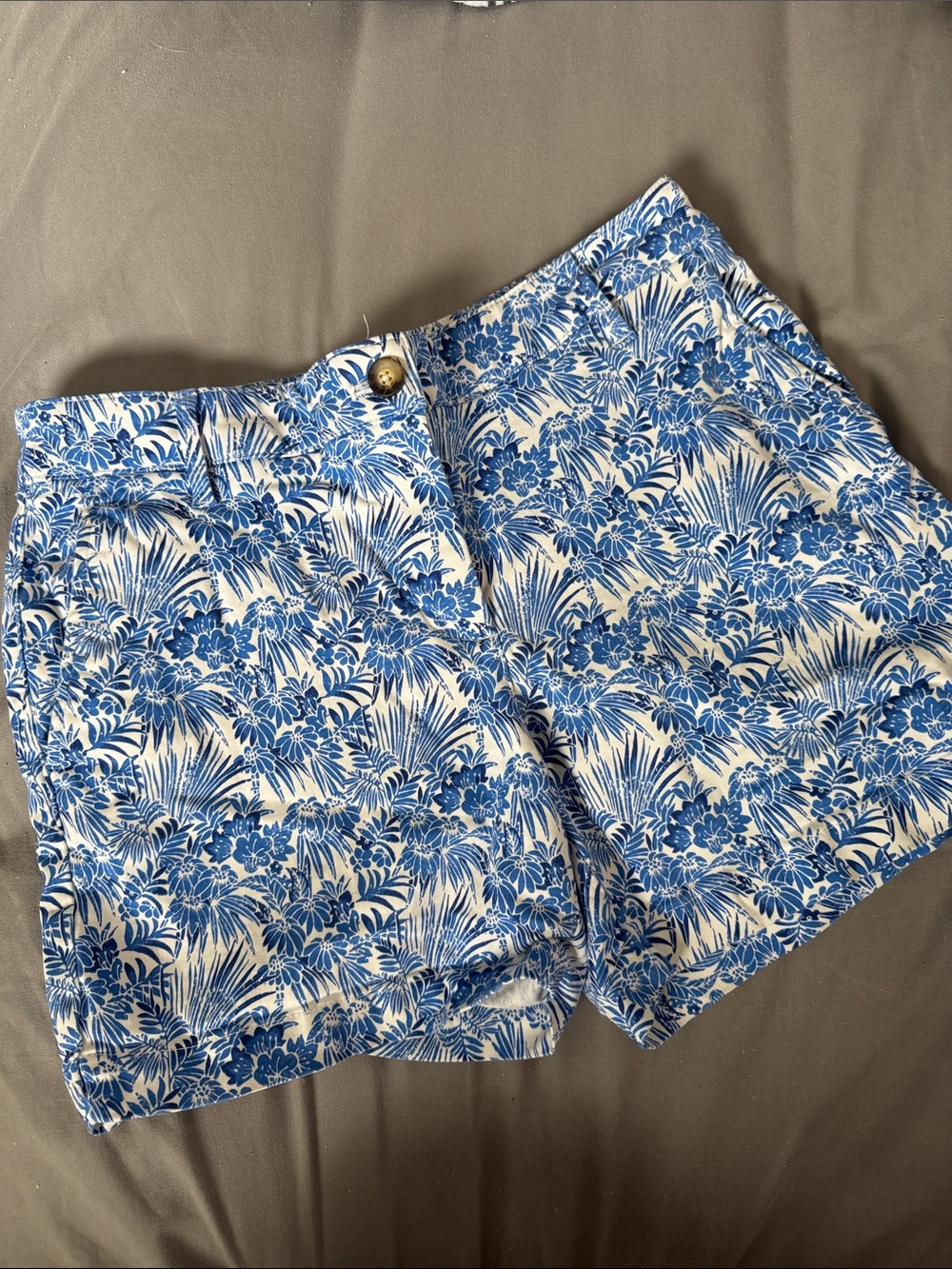 Tommy Bahama Blue Floral Print Bermuda Shorts